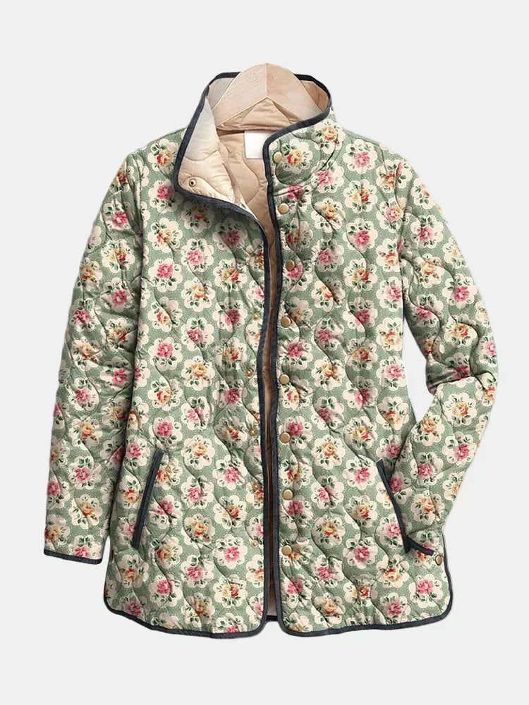 Alicia | Chaqueta acolchada de tapiz floral