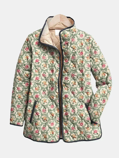 Alicia | Chaqueta acolchada de tapiz floral