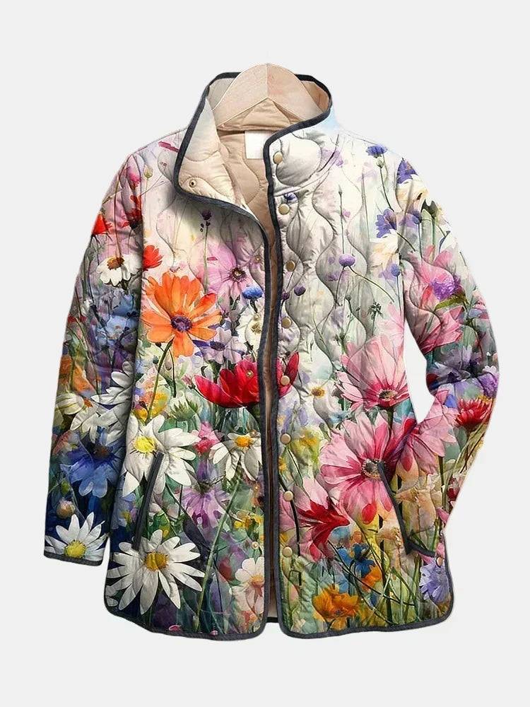 Sofía | Chaqueta acolchada de flores silvestres